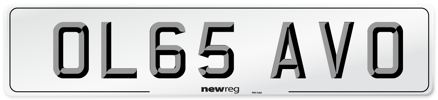 OL65 AVO Number Plate from New Reg